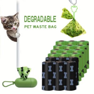 Biodegradable Dog Poop Bags & Dispenser – Thick, Leak‑Proof & Eco‑Friendly